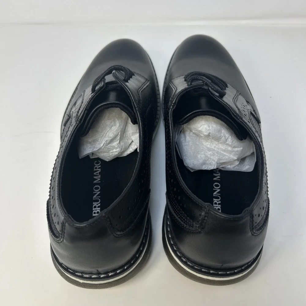 Bruno Marc Men's CrossFlex GentEdge Oxford Dress‎ Sneakers Black Size 8.5 NIB